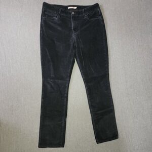 Levi's Women's Classic Mid Rise Skinny Black Corduroy Size 32